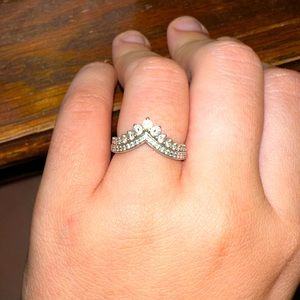 PANDORA WISHBONE RING